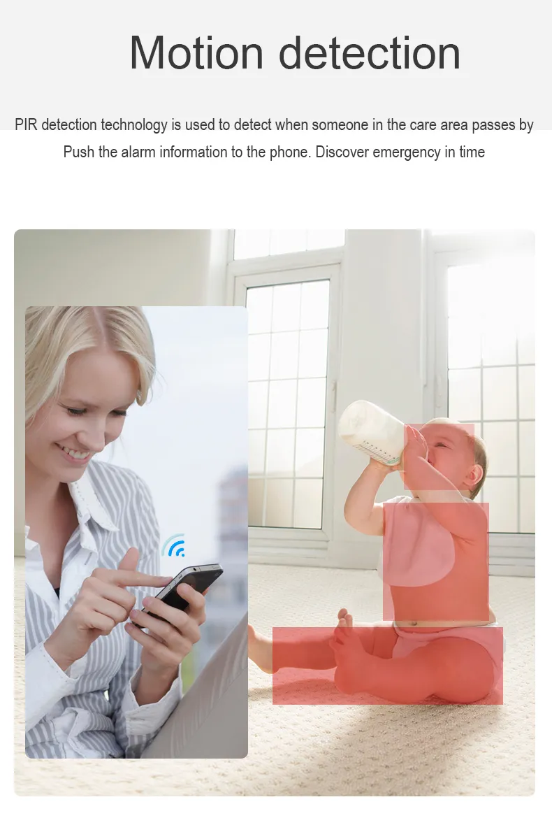 1080P 2MP Tuya Smart Wireless Digital Table Clock Camera with Battery