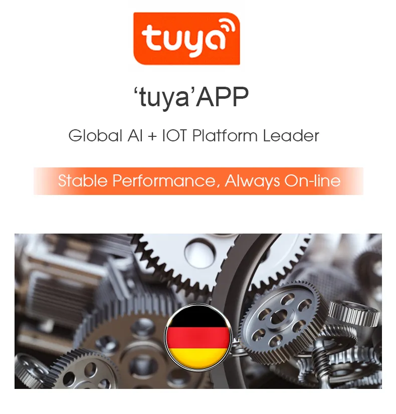 1080P 2MP Tuya Smart Wireless Digital Table Clock Camera with Battery