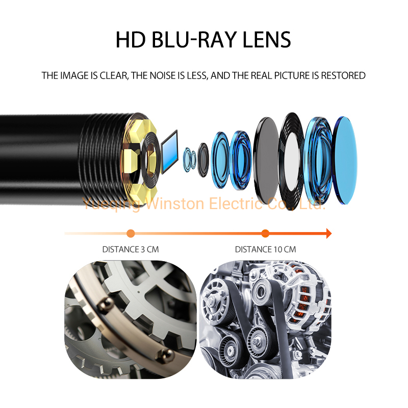 1080P HD Pipeline Camera Borescope Inspection Endoscope with 3inch Screen