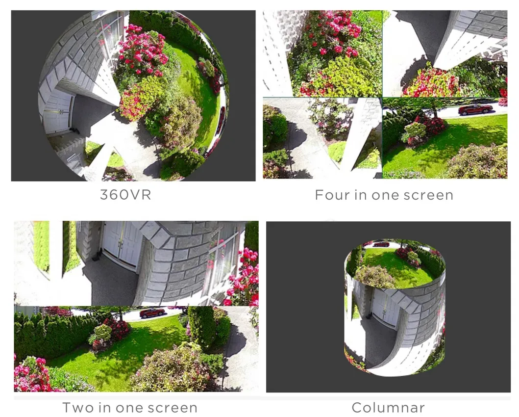 1080P Two Way Audio Motion Detection Fisheye 360 Panoramic Wireless Socket IP Camera