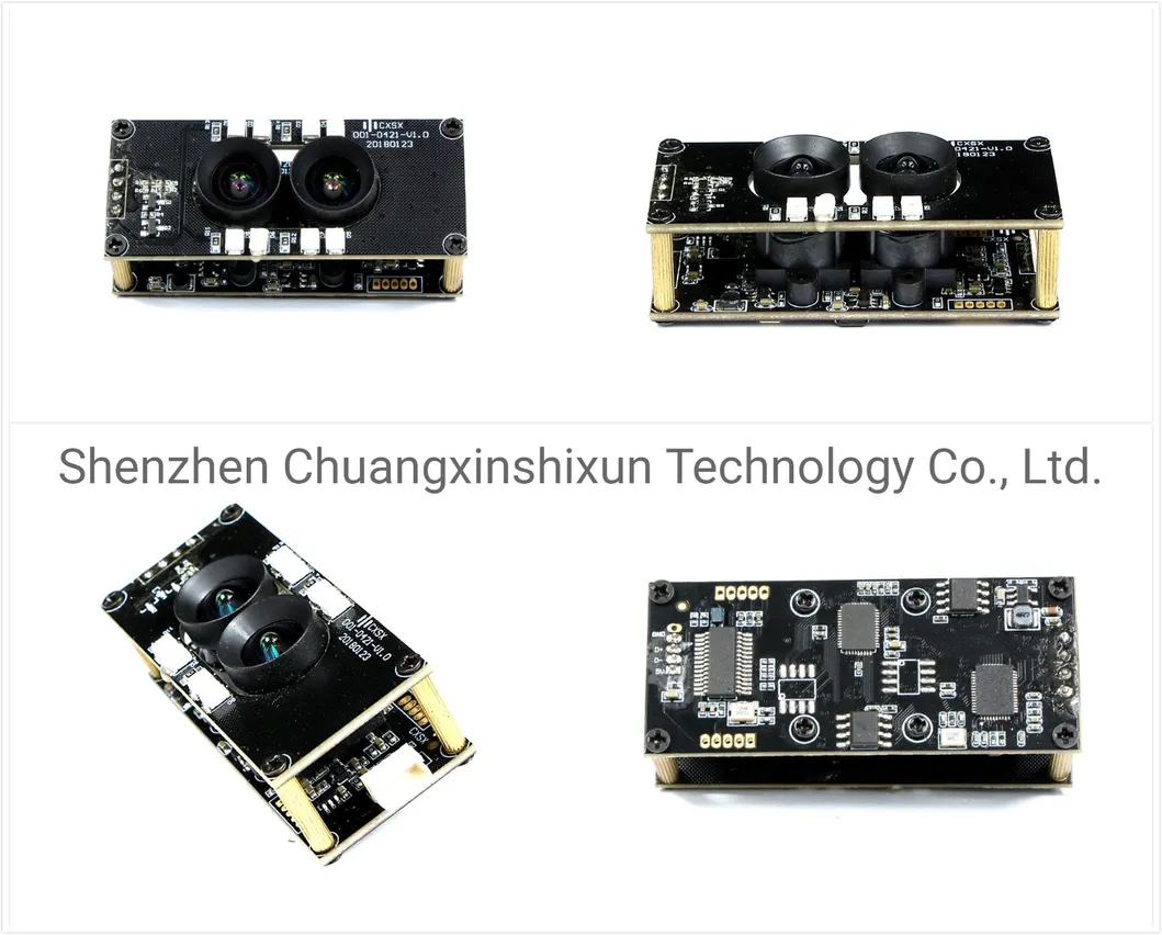 1080P Webcam with Binocular Dual Lens PC Web Camera USB Camera Module for Face Recognition