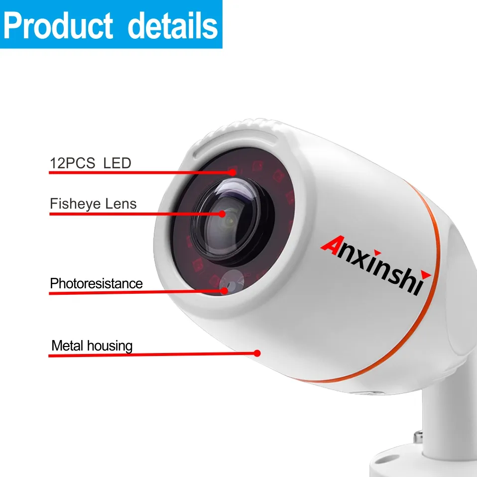 2.0MP 4 in 1 High Definition IR Bullet Fisheye Camera