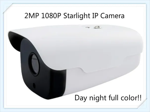 2.0MP HD Waterproof Starlight CCTV IP Camera with IR 50m Full Color Day and Night