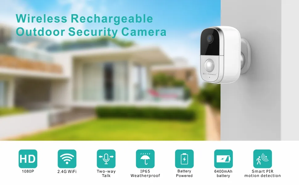 2.4G WiFi Home Security Consumer IP Camera 1080P HD Vision