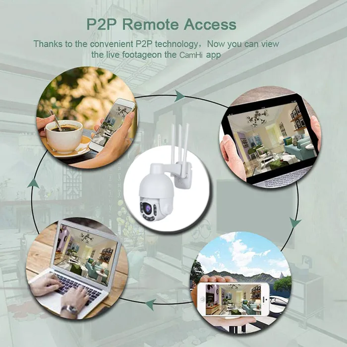 2.5 Inch 4X 5MP 4G Starlight WiFi IP Speed PTZ Dome Camera