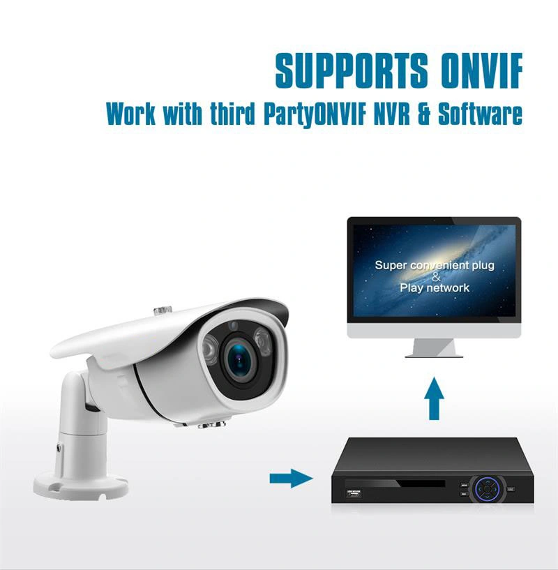 2.8-12mm Varifocal Home Security System IP Camera