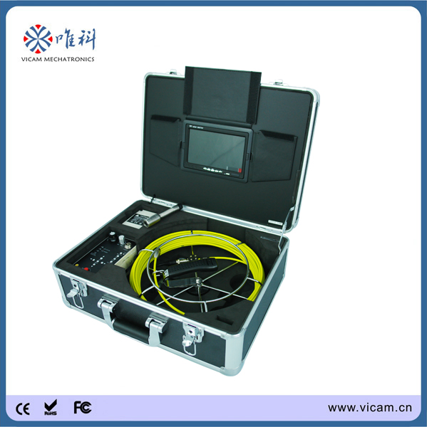 23mm Stainless Steel Sewer Pipe Inspection Camera with DVR (V7-3188D)