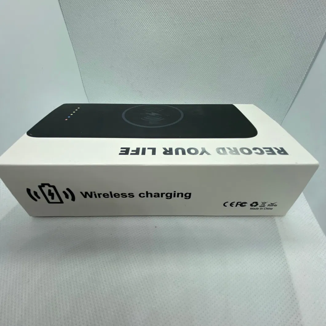 2K Private Mold High Mega Pixel Power Bank Charger Recording Camera with Night Vision and PIR Motion Detection Camera 10000 mAh Battery with Phone Holder Type C