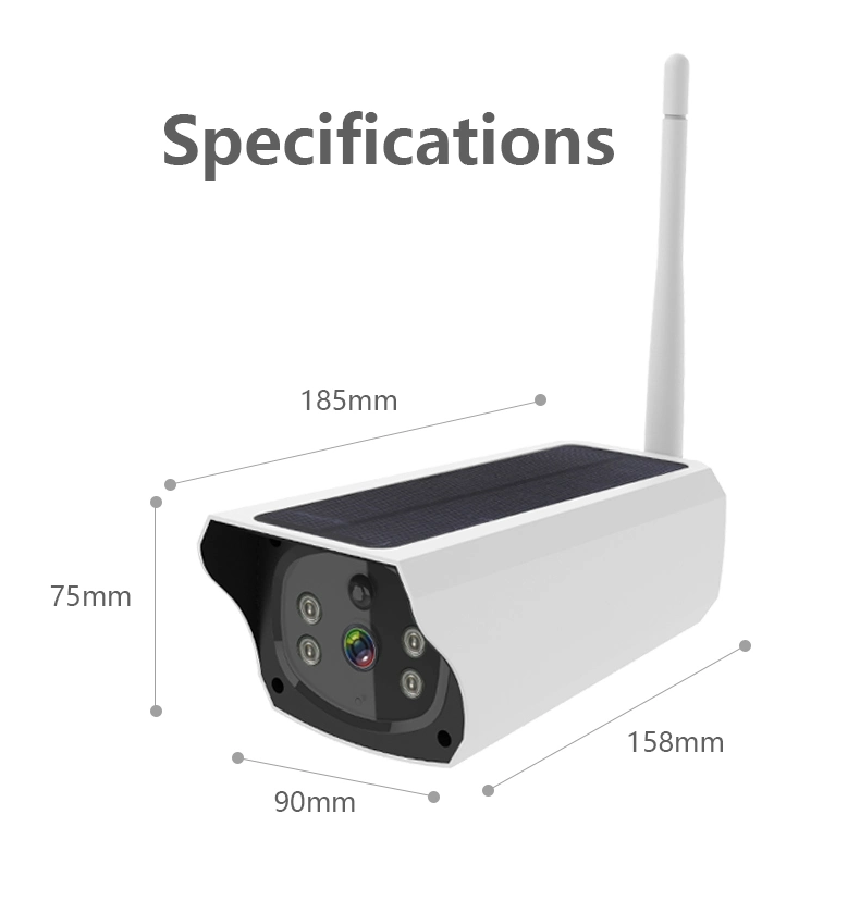 2MP/1080P CCTV Cameras Solar Powered PIR WiFi Solar IP Camera Wireless Camera Outdoor Low Power Supply Security Camera Icam+ APP