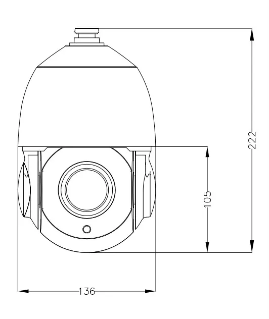 2MP 4in1 CCTV PTZ Camera 20X Zoom 4 Inch Medium Speed Dome Camera with IR Onvif