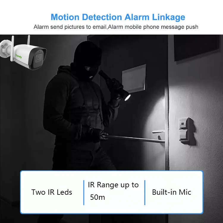 2MP WiFi Outdoor Waterproof Wireless Bullet CCTV Security IP Camera