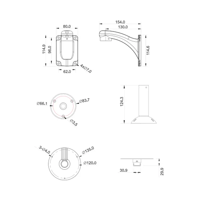 4 Inch 4X 5MP 4G Starlight WiFi IP Speed PTZ Dome Camera