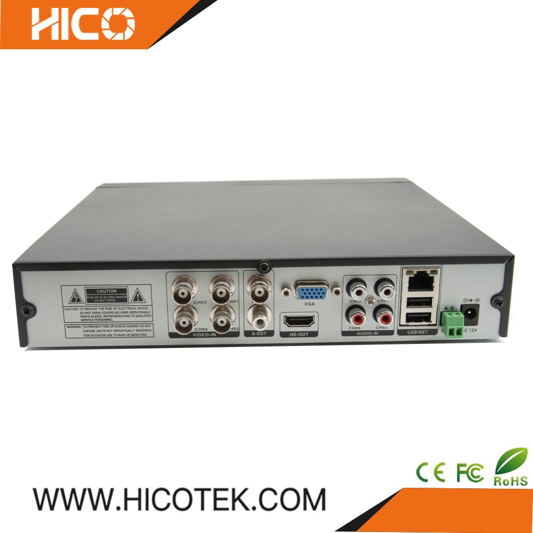 4CH 1080P Ahd Cvi Tvi Analog Cameras and Hybrid HVR Xvr NVR DVR IP Video Recorder DIY Home Security System Kits