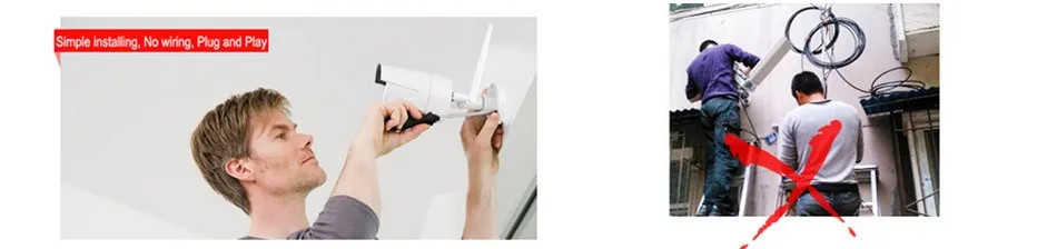 4CH WiFi NVR Kit 720p 1080P 3.0MP Optional, Smart Home Wireless WiFi Security Camera Kits, Waterproof IP Camera Complete Sets CCTV Surveillance Camera System