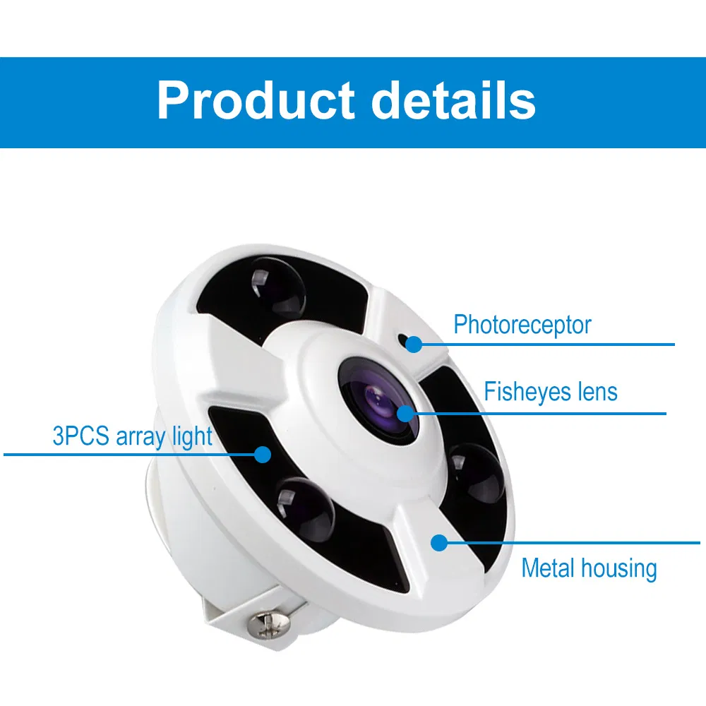 4K Panoramic 360 Degree Fisheye 4 in 1 IP CCTV Camera