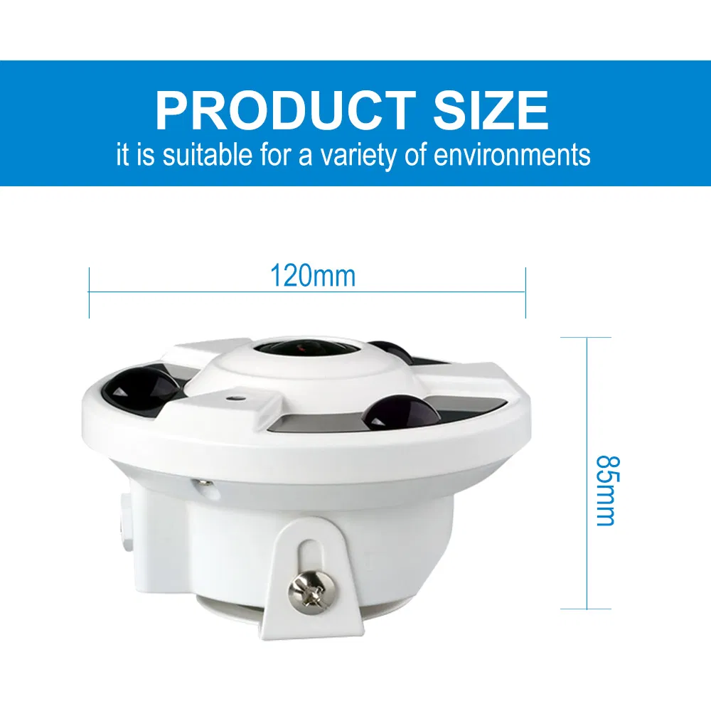 4K Panoramic 360 Degree Fisheye 4 in 1 IP CCTV Camera