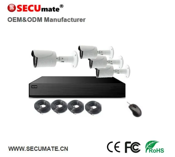 5 Megapixel 4 Channel Security CCTV Poe NVR Kit
