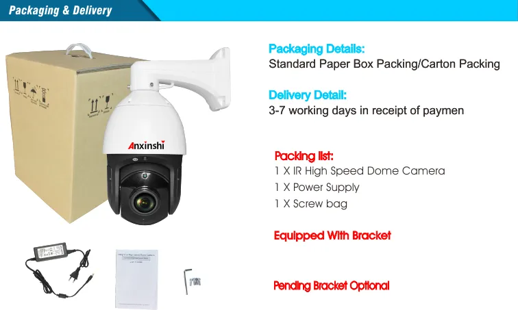 5MP 20X Night Vision 300m Auto Tracking PTZ Camera
