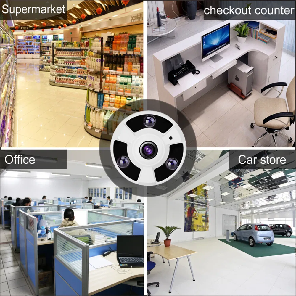 5MP 360 Panoramic Fisheye Camera Home Security IP Camera