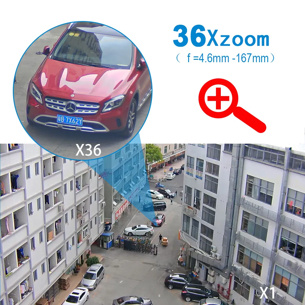 5MP 36X Starlight Low Illumination IR Smart Air Energy System IP PTZ CCTV Camera