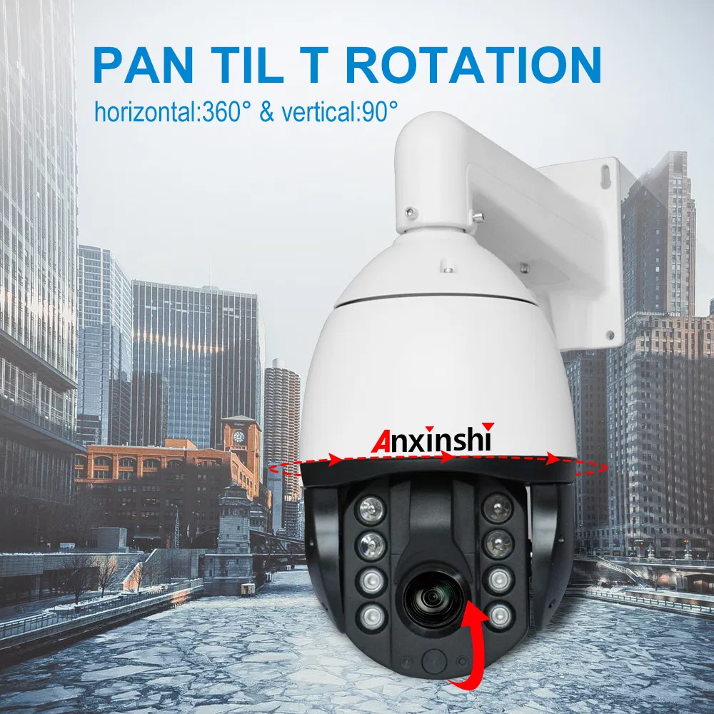 5MP 36X Starlight Low Illumination IR Smart Air Energy System IP PTZ CCTV Camera