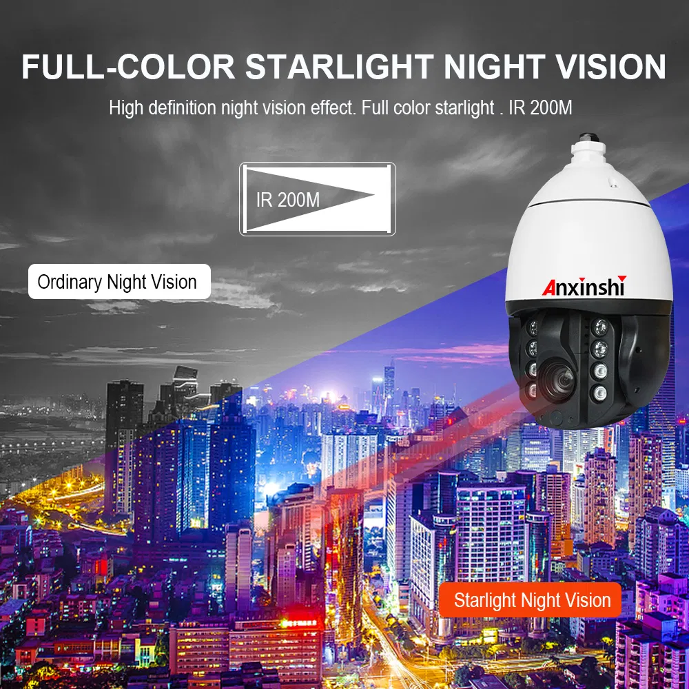 5MP 36X Starlight Low Illumination IR Smart Air Energy System IP PTZ CCTV Camera