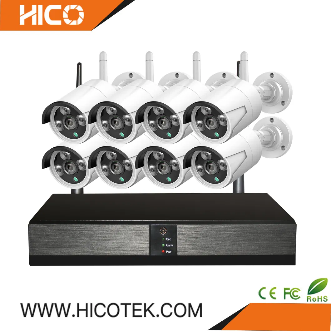 5MP 4CH 8 Channel Wireless WiFi Cameras NVR Kits with Xmeye View Eseecloud Ippro APP