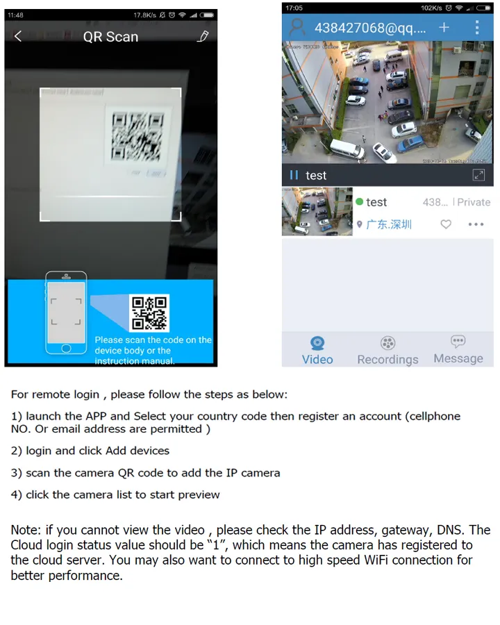 5MP CCTV Security Network IP Camera with Motion Sensor Look