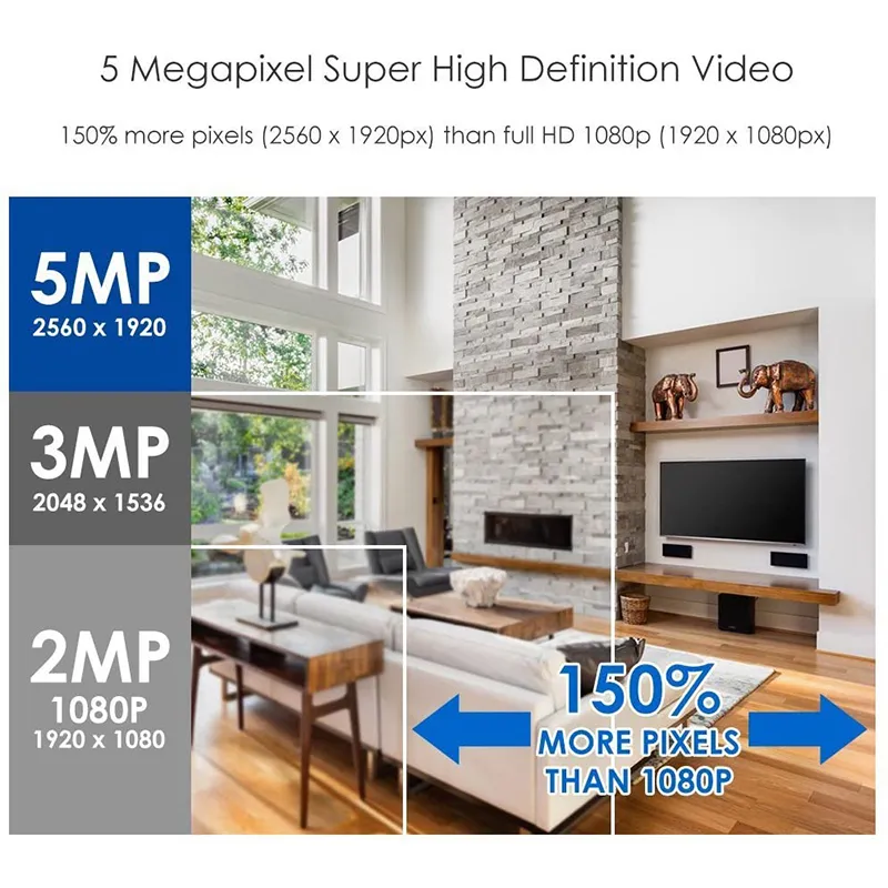 5MP HD Analog CCTV Camera Metal Bullet