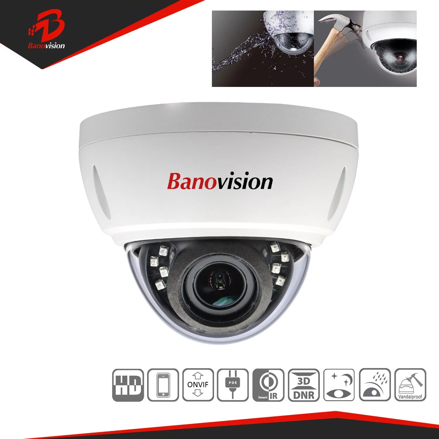 5MP IP Network Waterproof Dome Camera