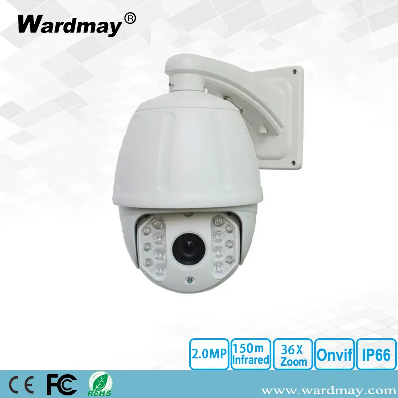 7" 36X Zoom Network Outdoor IR Dome IP PTZ Camera