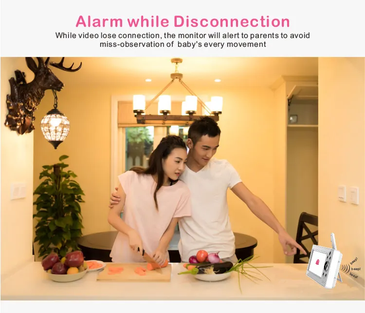 720p FHD Baby Monitor with 2.4G WiFi Wireless IP Camera Home Security Indoor Surveillance Camera with Two Way Audio