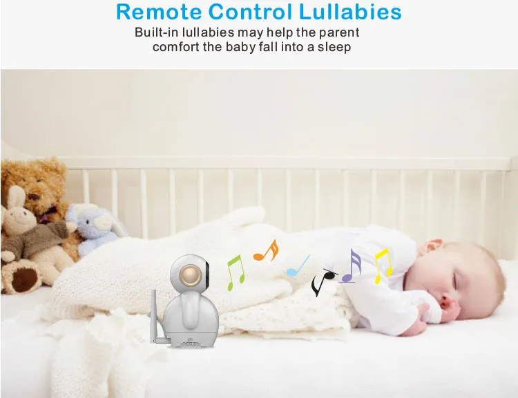 720p FHD Baby Monitor with 2.4G WiFi Wireless IP Camera Home Security Indoor Surveillance Camera with Two Way Audio