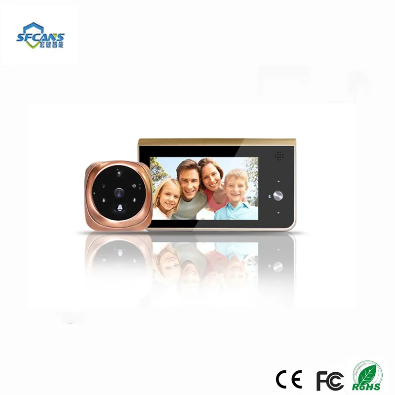 720p HD Infrared IR Ring WiFi Wireless PIR Doorbell for Apartments Home Office