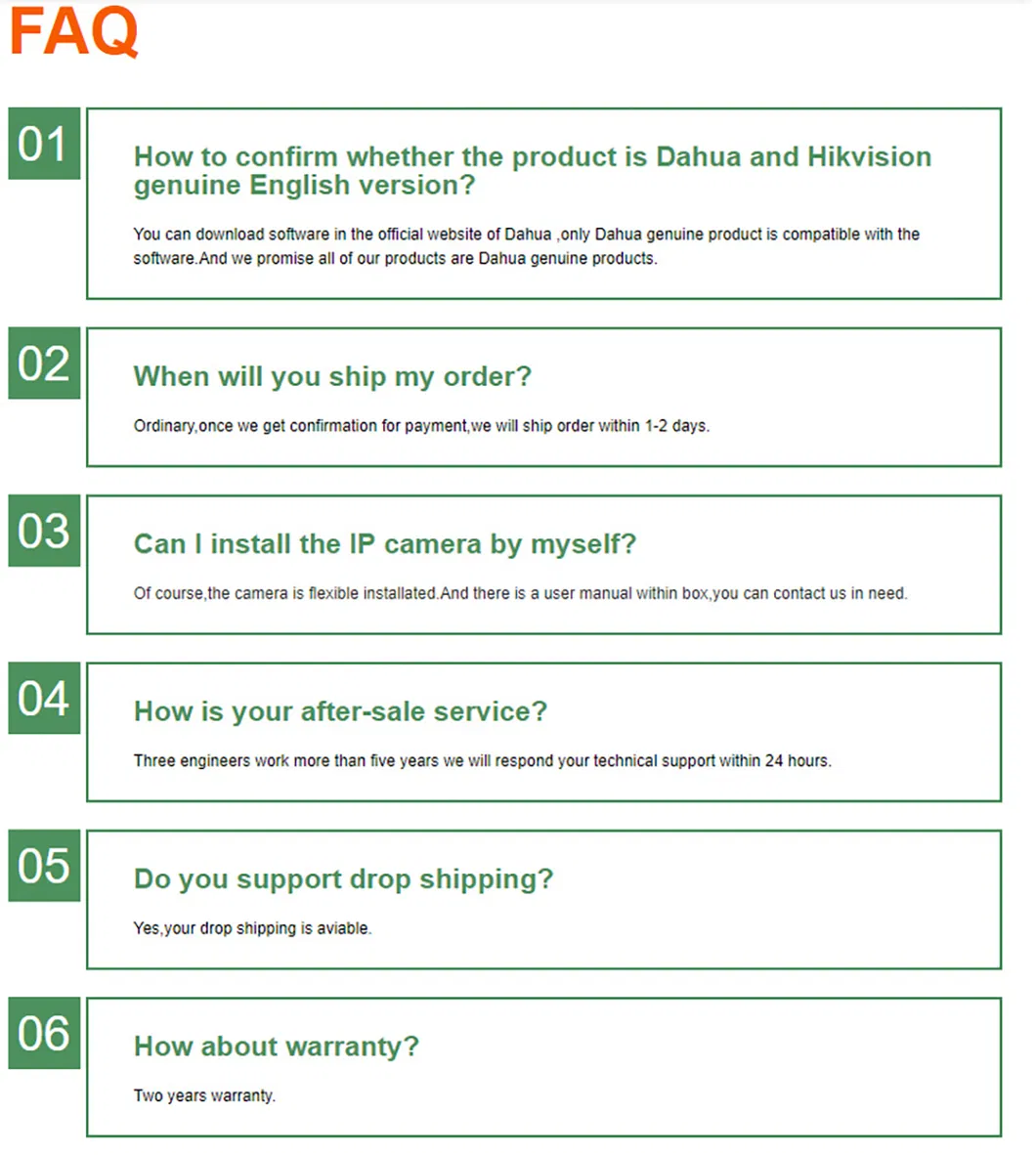 8MP Full Color Night Vision 4K IP Camera Dahua with Anpr Ipc-Hfw5849t1-Ase-LED