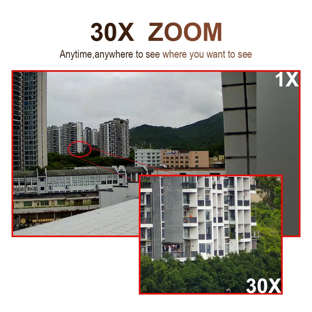 Anxinshi 5.0MP 30X Zoom Sony Imx335 Sensor IR 120m Starlight WiFi Auto Human Tracking IP PTZ Camera