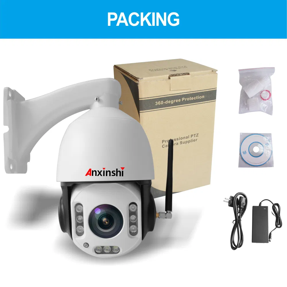 Anxinshi 5.0MP 30X Zoom Sony Imx335 Sensor IR 120m Starlight WiFi Auto Human Tracking IP PTZ Camera