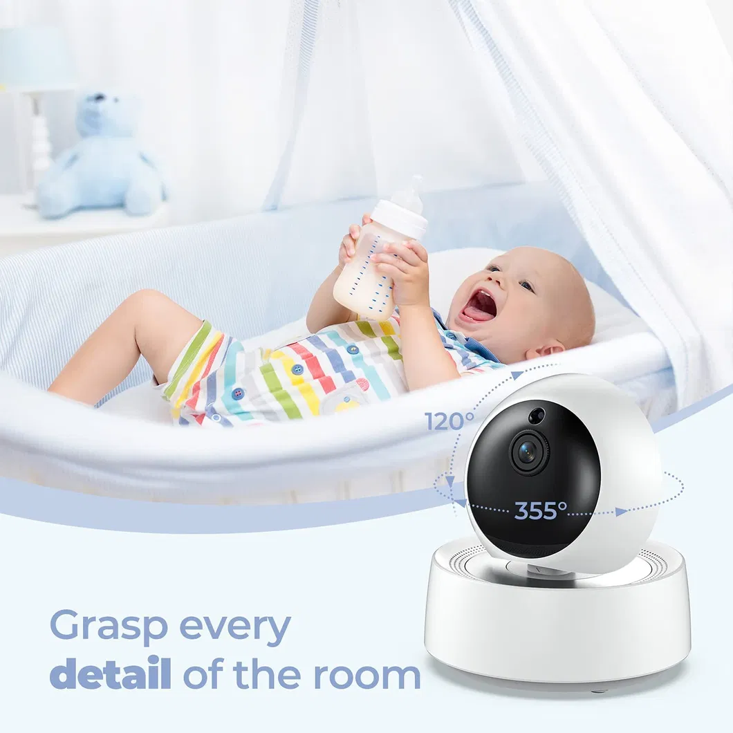 Baby Monitor with 2 Cameras, 5′ ′ Large Display Video Baby Monitor with Camera and Audio