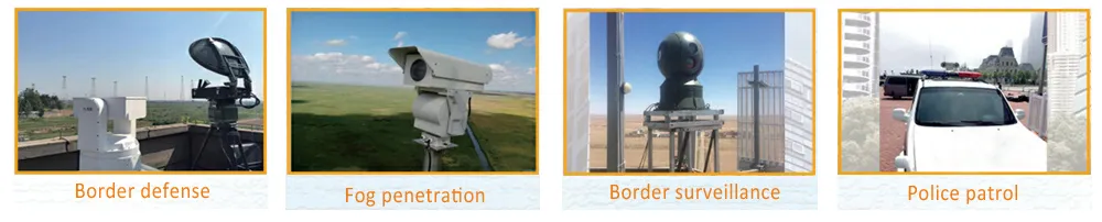 Best HD Outdoor Long Range 360 Thermal Infrared Security Camera for Forest Fire Detector