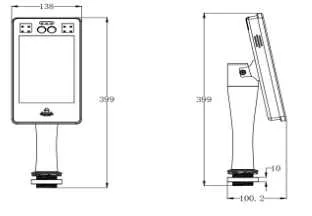 Binocular Living Body Face Recognition Terminal for Turnstile Access Control System
