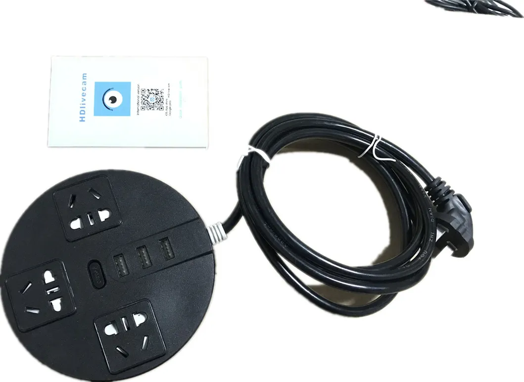 Custom Power Socket Strip Plug Charger Mini WiFi Hidden Cam 1080P Wireless Hidden Spy Camera (wc002HP)