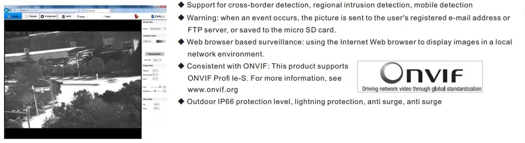 Critical Infrastructure detection long range thermal night vision camera