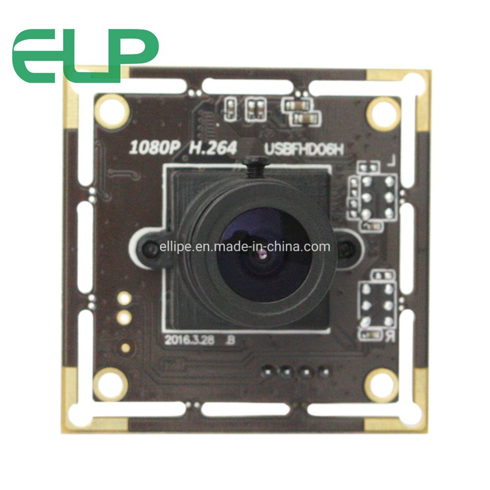 Elp 2.0 Magepixels1080p H. 264 Camera Module 0.01lux Low Illumination Imx323 Sensor 12mm Lens USB Camera with Microphone
