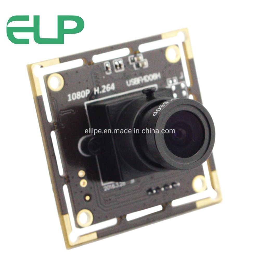 Elp 2.0 Magepixels1080p H. 264 Camera Module 0.01lux Low Illumination Imx323 Sensor 12mm Lens USB Camera with Microphone