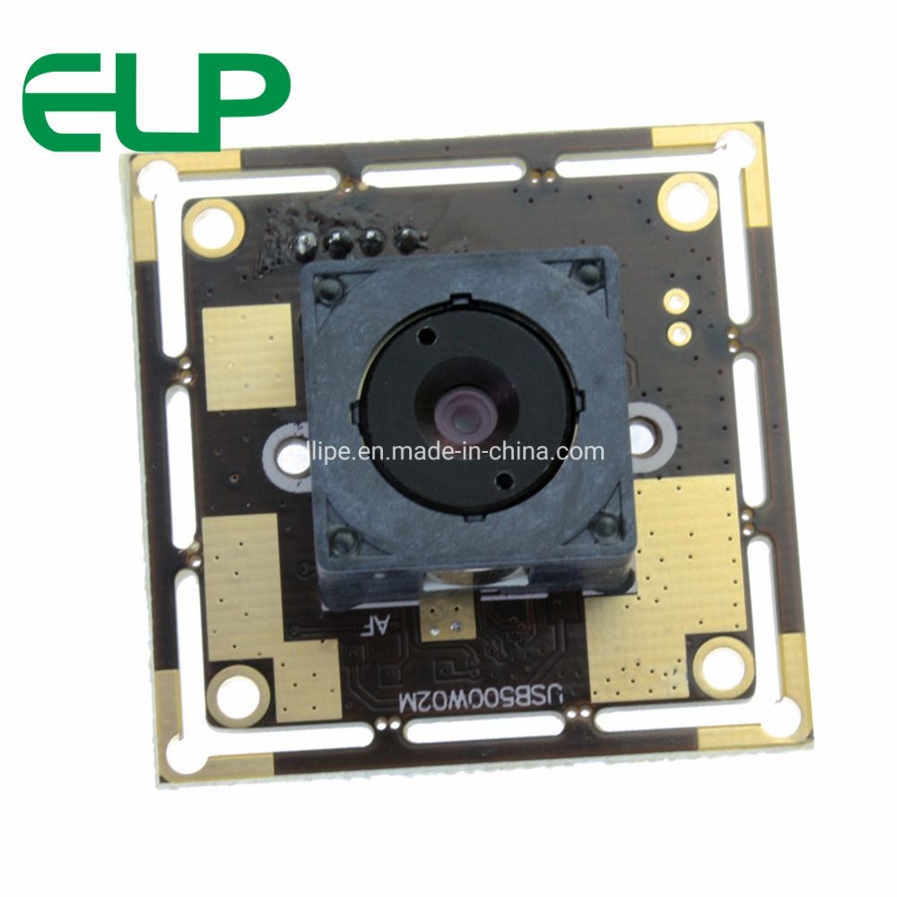 Elp 5.0 Megapixel Camera Module HD USB Camera with Auto Focus Lens at 30fps Elp-USB500W02m-Af30