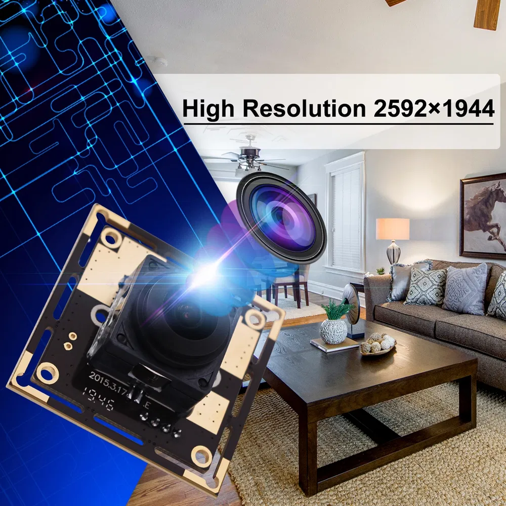 Elp 5MP HD USB CCTV Camera/Webcam Autofocus 45 Degree Lens Camera Module Ov5640 Micro Mini USB Camera