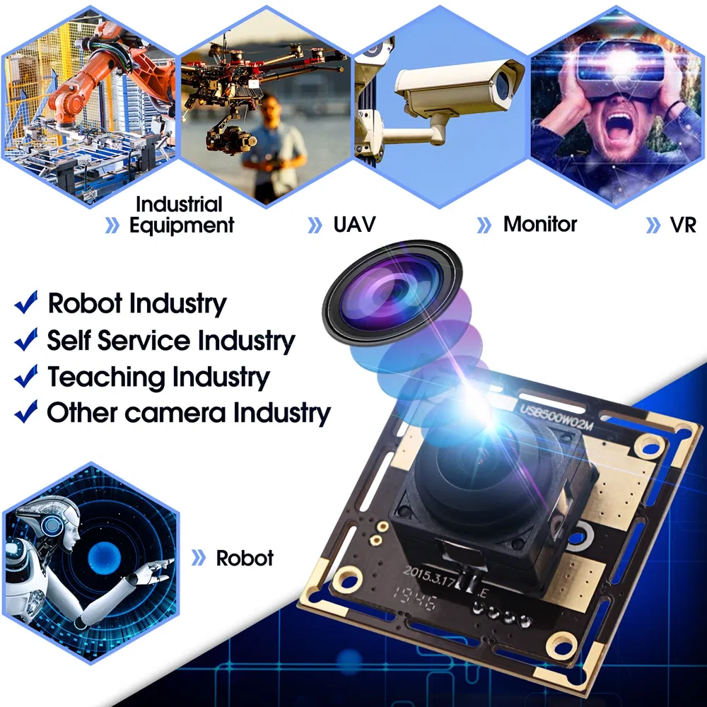 Elp 5MP HD USB CCTV Camera/Webcam Autofocus 45 Degree Lens Camera Module Ov5640 Micro Mini USB Camera