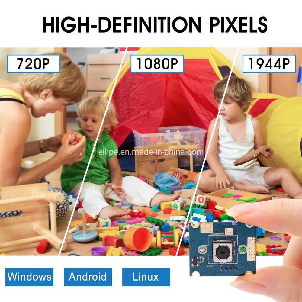 Elp CMOS Ov5640 Camera Module Mini Support Focus Auto Mode 5mega Pixels USB Camera with 60degree Autofocus Lens