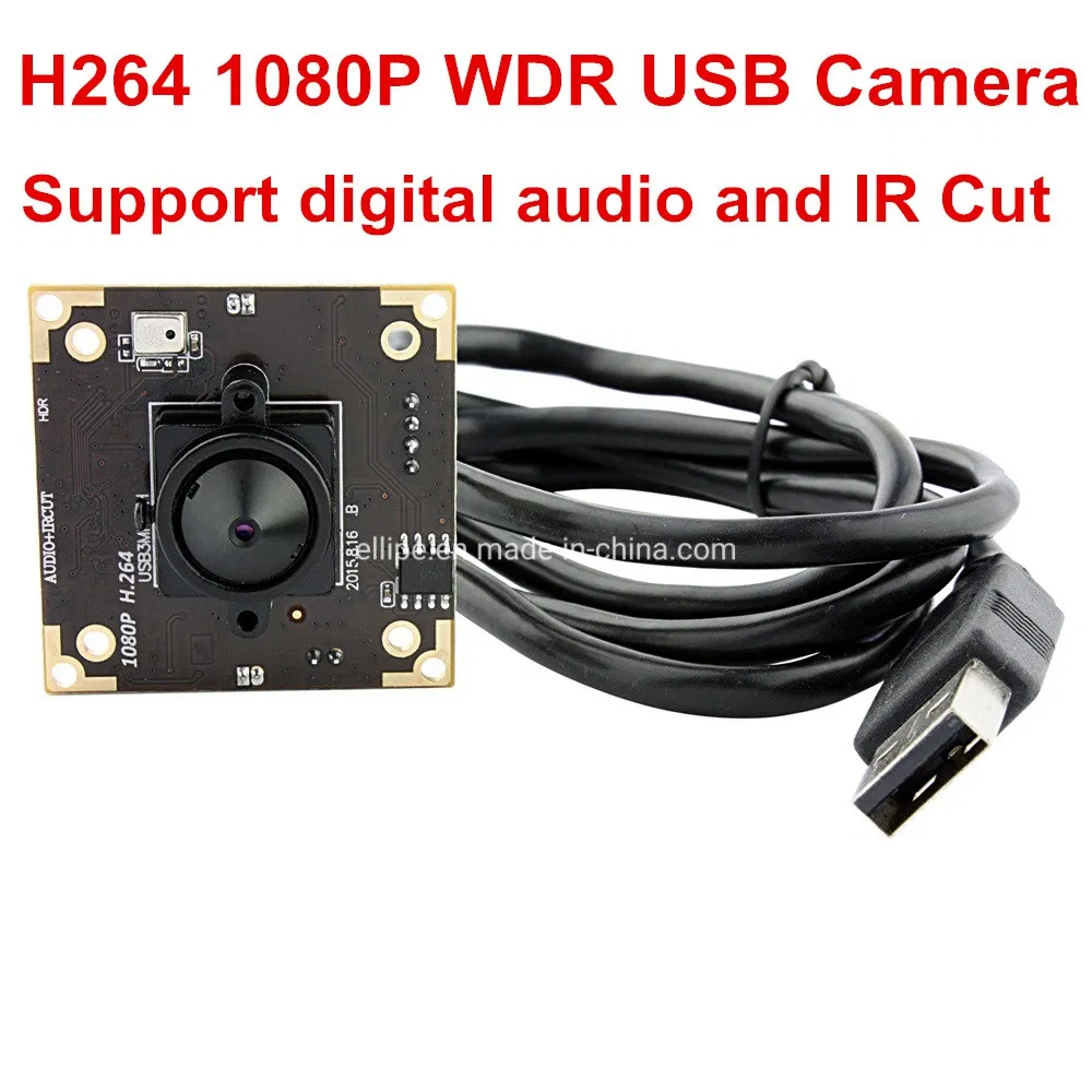 Elp Free Driver 100dB 3.0 Megapixels Webcam HD 30fps H264 WDR Camera Module Mini Hidden Pinhole Camera with Audio Microphone