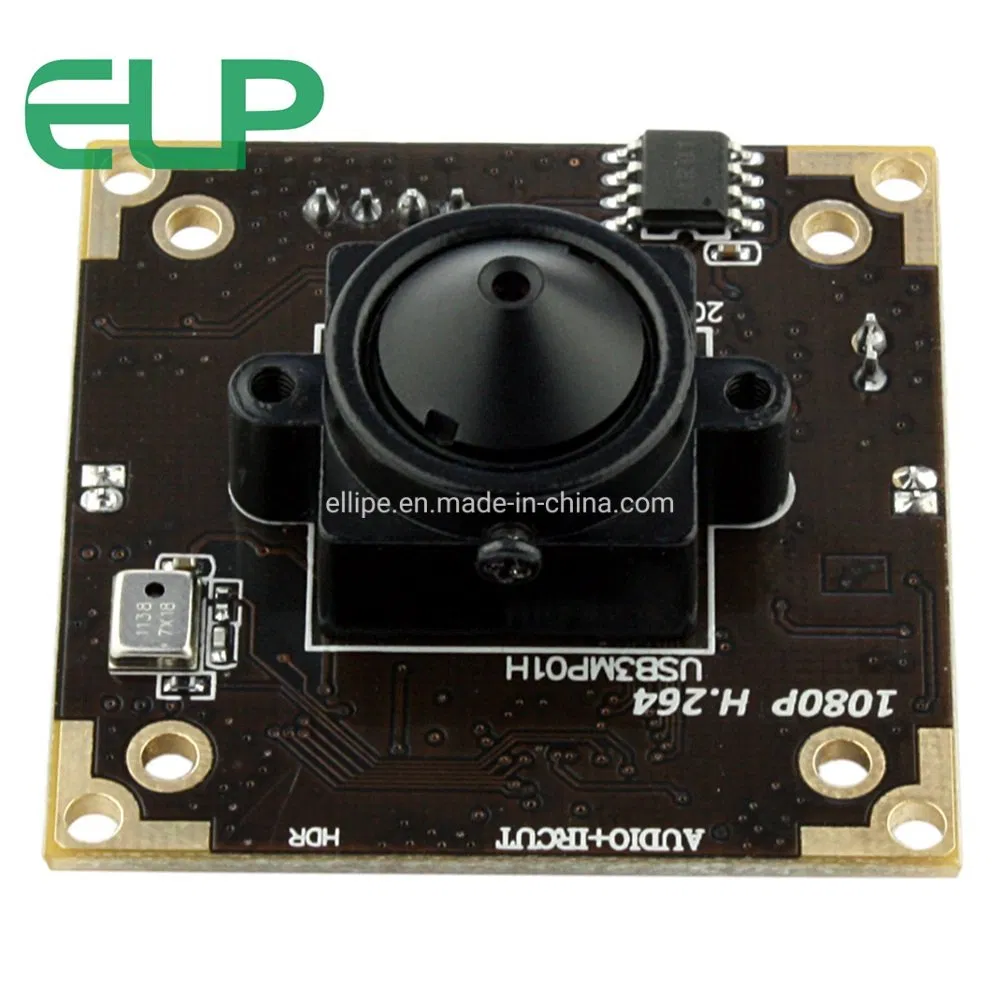 Elp Free Driver 100dB 3.0 Megapixels Webcam HD 30fps H264 WDR Camera Module Mini Hidden Pinhole Camera with Audio Microphone